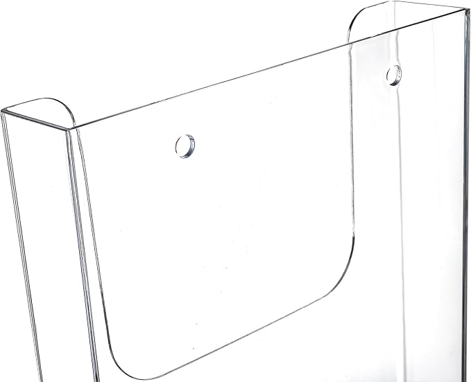 3 Pack Acrylic Brochure Holder, 8.5 x 11 Inch Brochure Holder Wall Mount - Image 5