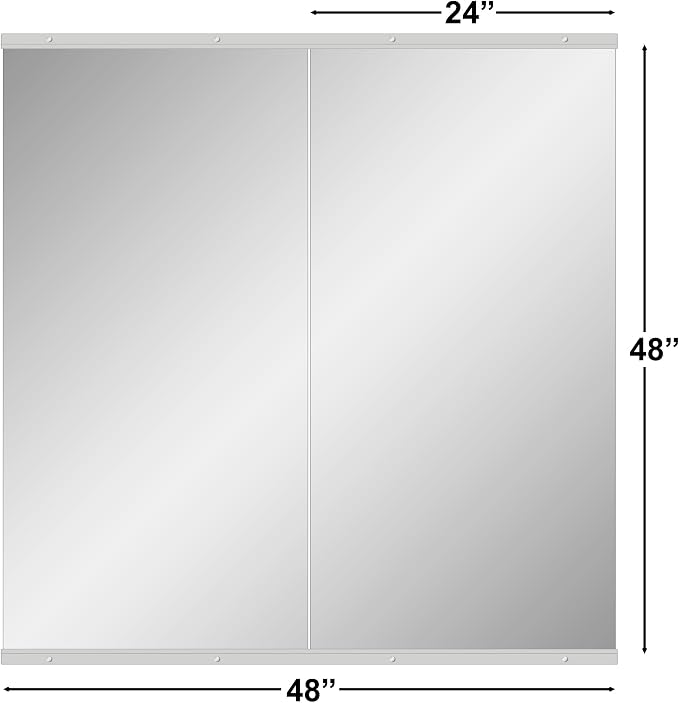 Ruomeng Home Gym Mirror, Large Frameless Body Mirror Tempered Glass - Image 3
