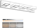 Ralbay Modern Led Chrome Bathroom Vanity Lights 5 Color Temperature Dimmable by RalbayLighting