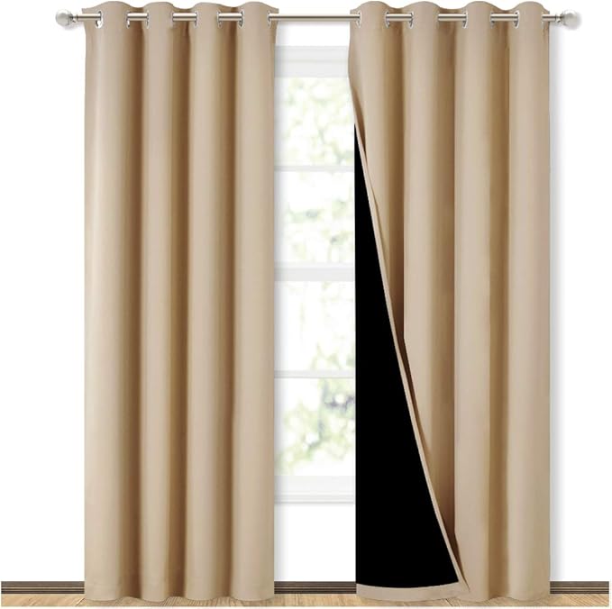 NICETOWN Living Room Completely Shaded Draperies, Privacy Protection & Noise by NICETOWN