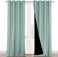NICETOWN Aqua Blue 100% Blackout Curtains by NICETOWN
