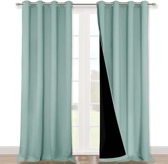 NICETOWN Full Shading Curtains 90 inches Long 2 Panels Set by NICETOWN