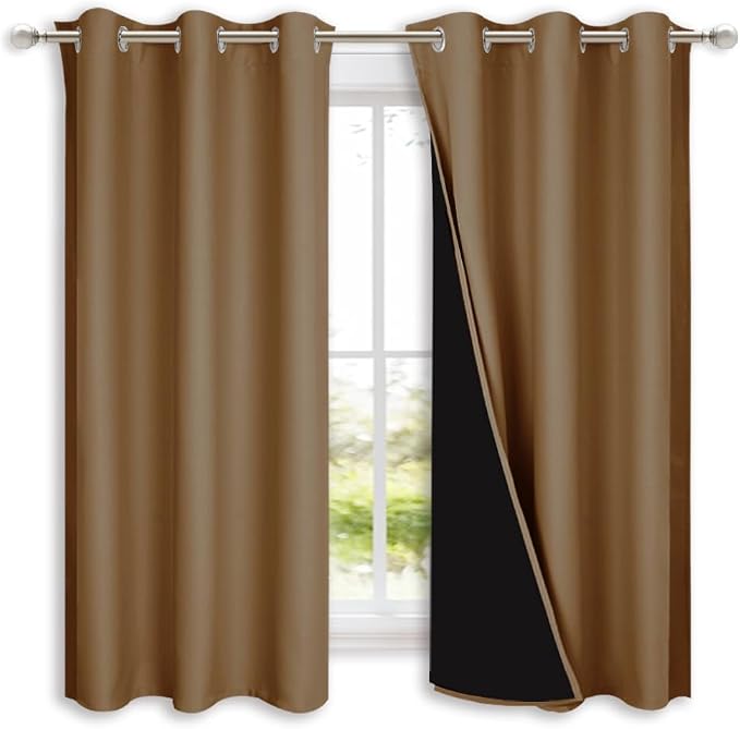 NICETOWN 100% Blackout Short Curtains by NICETOWN