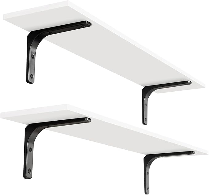 DINZI LVJ Long Wall Shelves, 39.4Inch Wall Mounted Shelves Set of 2, Extra by DINZILVJ