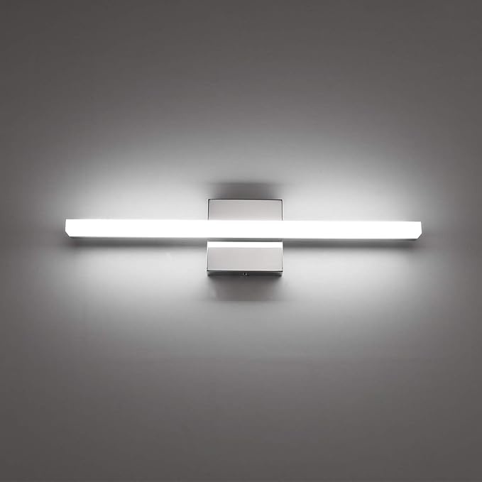 Combuh Modern Bathroom Light Fixtures Over Mirror, 16 Inch IP44 9W Chrome by Combuh
