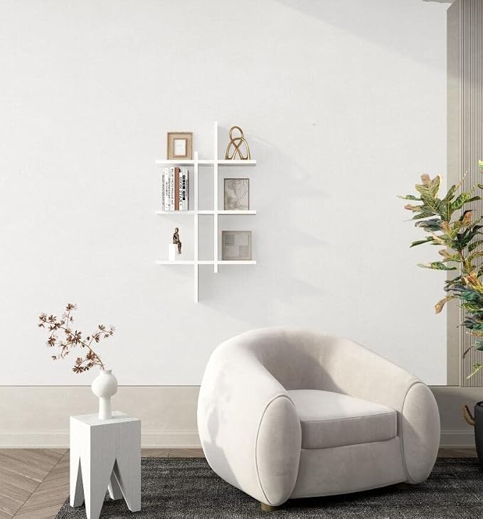 FUKU MON 24"x394" White Peel and Stick Wallpaper Matte Solid Textured Embossed - Image 3