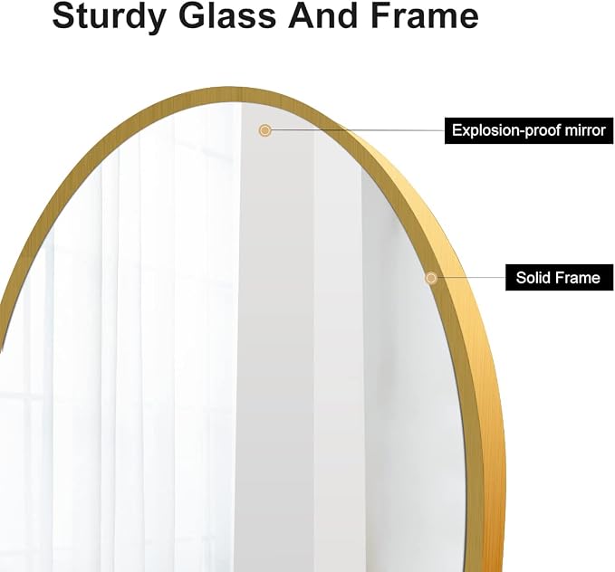 Arched Wall Mirror, Living Room, Hang Vertical or Horizontal - Image 5