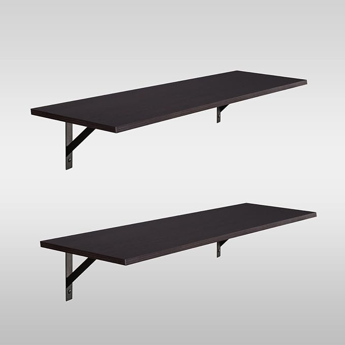 DINZI LVJ Long Wall Shelves, 39.4Inch Wall Mounted Shelves Set of 2, Extra - Image 9