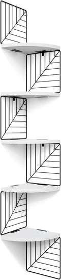 Love-KANKEI Corner Shelf Wall Mount of 5 Tier Rustic Wood Floating Shelves Wall by Love-KANKEI