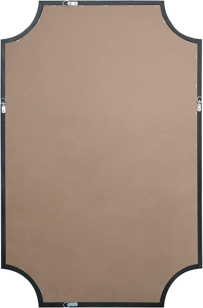 WallBeyond 24" x 36" Full Scalloped Corners Arch Rectangle Wall Mirror - Image 6