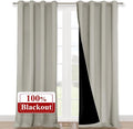 NICETOWN Natural 100% Blackout Curtains by NICETOWN