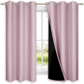 NICETOWN 100% Blackout Room Warming Lined Curtains, Totally Darkness Drapes by NICETOWN