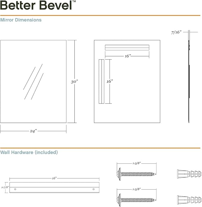 Better Bevel Frameless Rectangle Mirror - Image 5