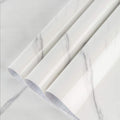 Large White Marble Granite Wallpaper Peel Stick Thicken 48x591inch Waterproof by BAYYAPeelandStickWallpaper