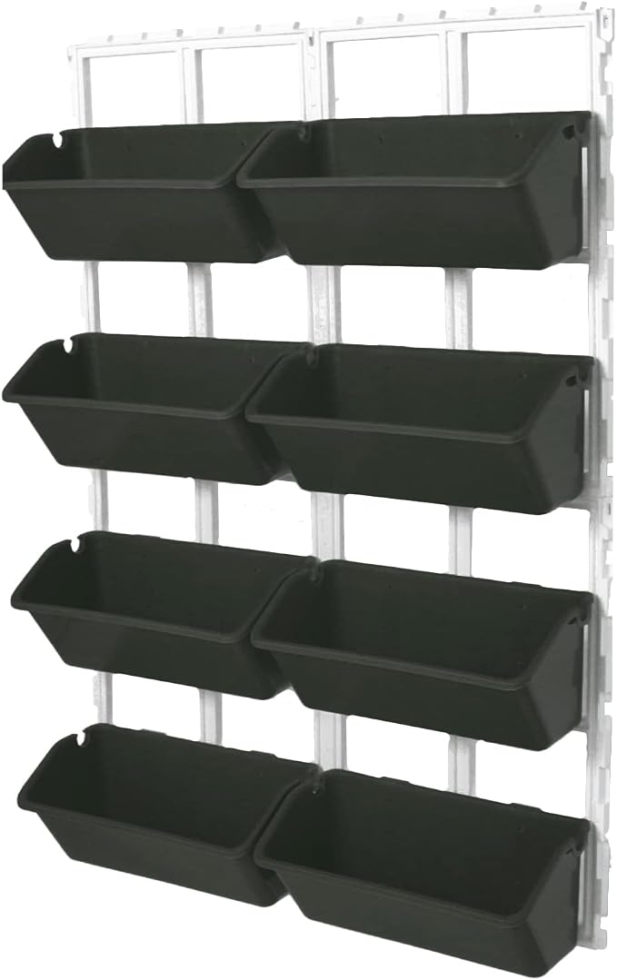 8 Pockets Vertical Garden Wall Planter Raised Beds Hanging Planter Wall Mounted by Unknown