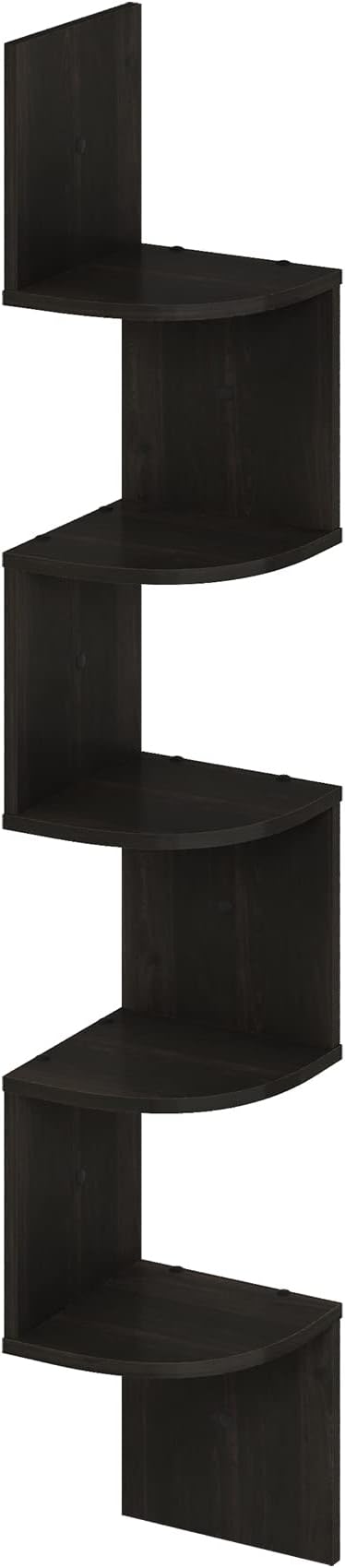 Furinno Rossi 5-Tier Floating Corner Shelf - Image 5