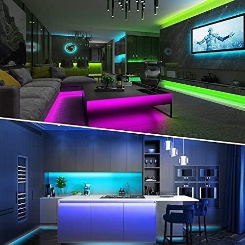 Tenmiro 32.8ft LED Strip Lights, RGB LED Smart Music Sync Color Changing LED - Image 6
