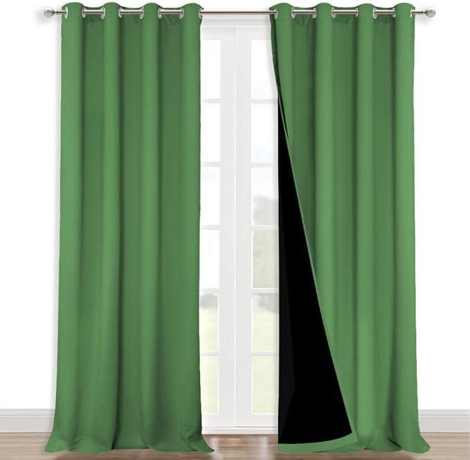 NICETOWN Full Shading Curtains 90" Long 2 Panels Set by NICETOWN