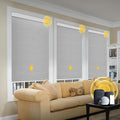 Motorized Blinds with Valance Cover Upgraded Smart Grasscloth Fabric Electric by Enjoyyoursmartlife