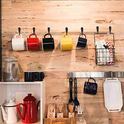 ZAYBOD 15Pcs Black Wall Mounted Coat Hooks, Hanger Hook - Image 5
