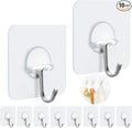 FOTYRIG Adhesive Hooks Heavy Duty, 15lb 180 Degree Rotating Wall Sticky Hooks by FOTYRIG