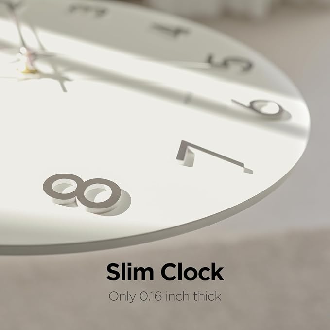 mooas 3D Numbers Modern Wall Clock - Image 4