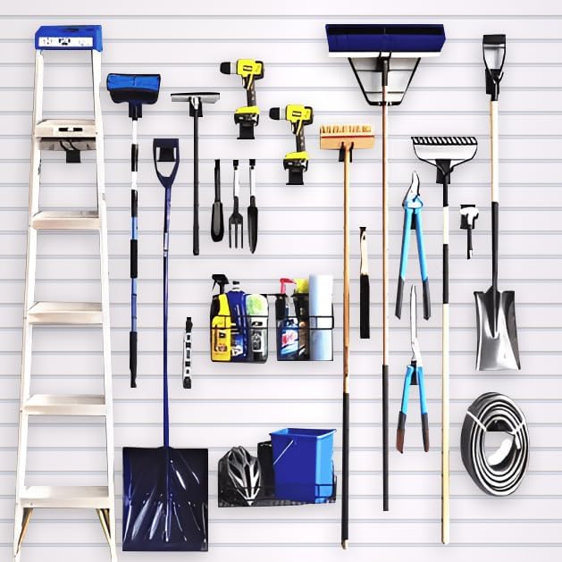 NeatiEase Slatwall Panel Wall Storage Systems, 2 x 4ft Slat Wall Paneling - Image 5