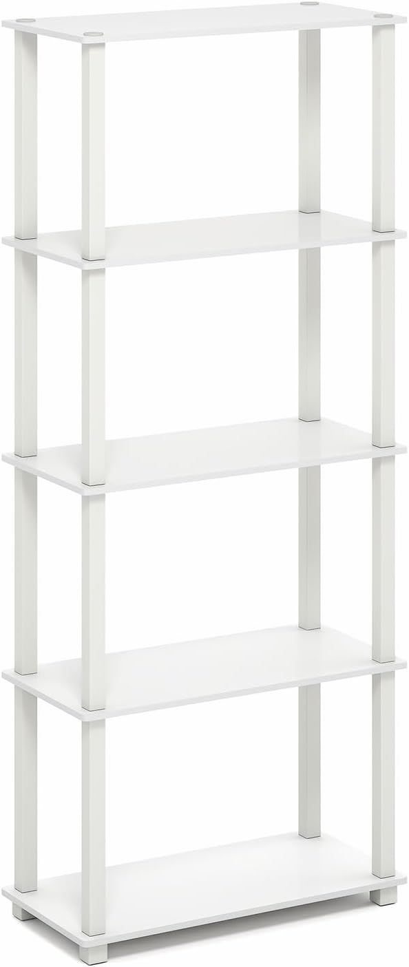 Furinno Turn-S-Tube Book Shelf, 5-Tier Toolless Storage Shelves - Image 5