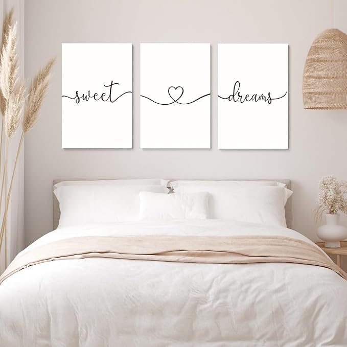 GUBIYU Sweet Dreams Wall Art Above Bed - Image 5