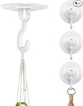 Adhesive Wall & Ceiling Decor Hooks: 4-Pack 3 lbs Heavy Duty No-Drill 360° by Unknown
