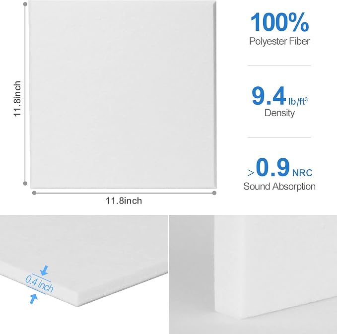 Sonicism 8 Pack Acoustic Wall Panels - Image 6