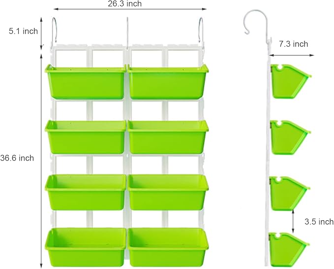 Kaibrite 8 Pockets Vertical Garden Wall Planter Raised Beds Hanging Planter - Image 5