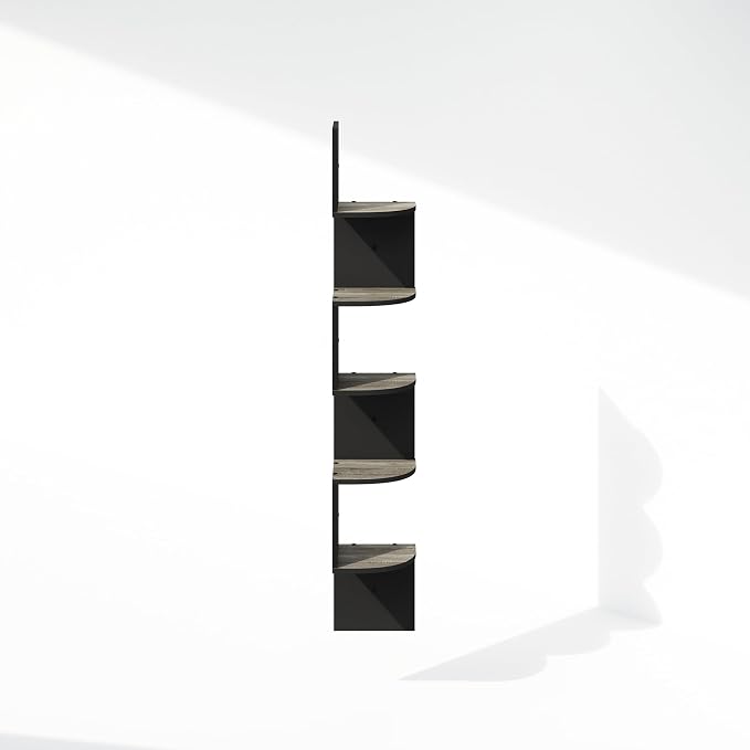 Furinno Rossi 5-Tier Floating Corner Shelf - Image 5