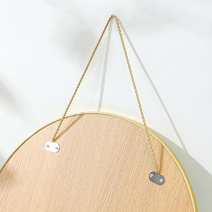 Gold Oval Mirror, Vanity Mirror - Image 6