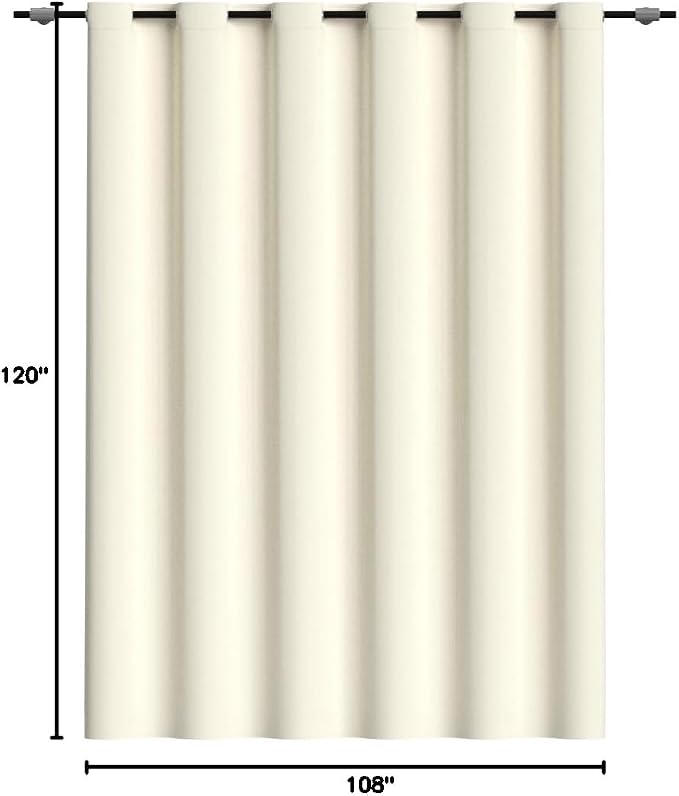 RYB HOME Blackout Room Divider Curtains Privacy Room Separator Extra Long Wide - Image 9