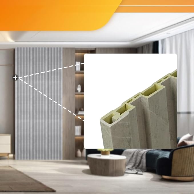 OUZUGIE 8-Pack 57 Inches, WPC Slat Wall Panel Trim, Corner Guard - Image 3