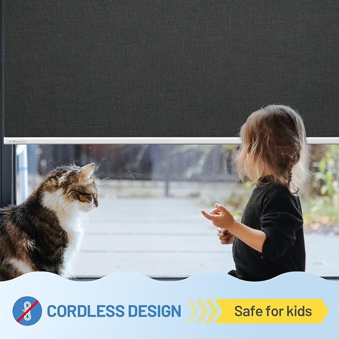 Motorized Blinds with Remote, Cordless Smart Blinds with Valance Cover - Image 4