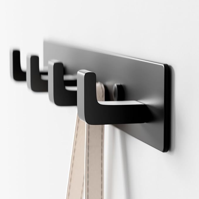 GWAAZXGZ Black Coat Rack Wall Mount - Image 7