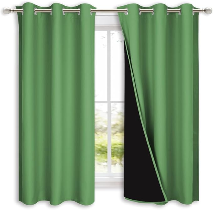 NICETOWN 100% Blackout Short Curtains by NICETOWN