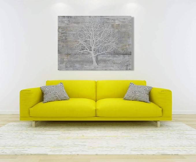 Yihui Arts Abstract Trees Painting Canvas Prints Wall Art Decor Framed - Image 5
