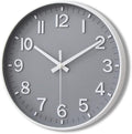 HZDHCLH Grey Wall Clock 12 Inch Silent Non Ticking Clock by HZDHCLH