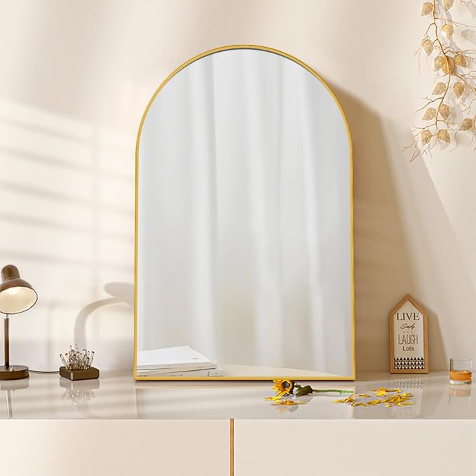 Arched Wall Mirror, Living Room, Hang Vertical or Horizontal by ZMYCZ