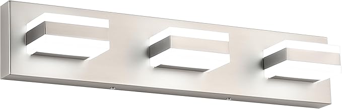 SOLFART Bathroom Vanity Lights Over Mirror Brushed Nickel Bathroom Light by SOLFART