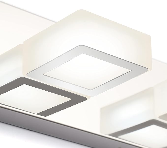 Ralbay Chrome Vanity Lights for Bathroom Acrylic Rotable 360° LED Modern - Image 7