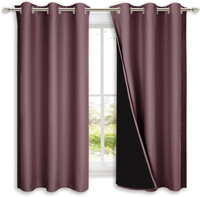 NICETOWN 100% Blackout Short Curtains by NICETOWN