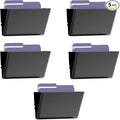 MINDEPOT 5 Pack hanging wall file Black by MINDEPOT