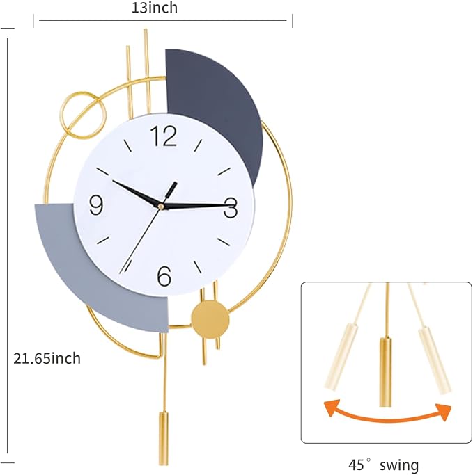 Dankeit Wall Clock, Silent Quality Quartz Battery Operated - Image 5