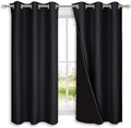 NICETOWN Complete 100% Blackout Curtain Set, Thermal Insulated & Energy by NICETOWN