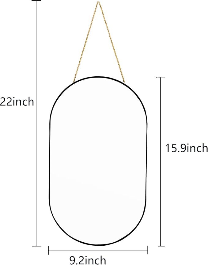 YCHMIR Oval Wall Mirror, Oval Shape, - Image 5
