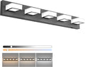Ralbay 5 Color Temperature Black Vanity Lights Dimmable Acrylic Modern LED by RalbayLighting